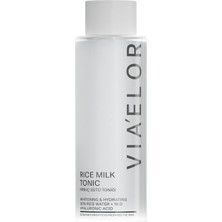 Rafta Via Elor Pirinç Sütü Toniği 200 ml -%30 Pirinç Suyu, 16D Hyalüronik Asit ve Niacinamide Içeren Aydınlatıcı, Leke Karşıtı ve Nemlendirici Tonik (Rice Milk Tonic)