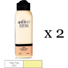 Rafta Artdeco Akrilik Boya, 2'li Set, 140 Ml, Yıldız Tozu