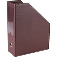 Rafta 2k Magazinlik Suni Deri Masa Üstü Düzenleyici 23 * 30 * 9 Cm. Bordo