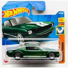 Rafta 2022 Yeni " 65 F0RD Mustang 2+2 Fastback Green 1:64 Ölçek Hotwheels Marka 1/10