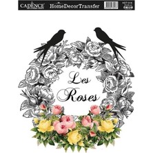 Rafta Cadence Homedecor Transfer, Les Roses Desen, Karışık Renkler, Hdt-18