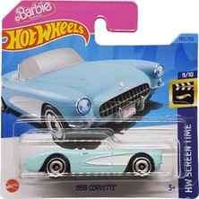 Rafta Hot Wheels - 1956 Corvette - Hw Screen Time 9/10 - HKK87 - Kısa Kart - Barbie The Movie - Mattel 2023