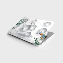 Rafta Laptop Sticker Bilgisayar Notebook Pc Kaplama Etiketi Yuvarlak Kelebek