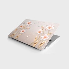 Rafta Laptop Sticker Bilgisayar Notebook Pc Kaplama Etiketi 3D Çiçek