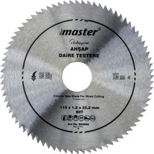 Rafta Master 530940 Ahşap Daire Testere Bıçağı 115 mm 80 Diş (Elmassız), MASTER.530940