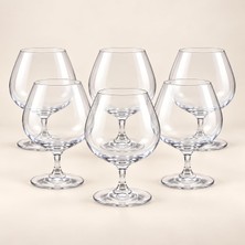 Rafta Deconox Cam Kadeh 650 ml 6’lı Set, Geniş Hazneli Şeffaf Ayaklı Bardak Takımı, Su, Meyve Suyu, Kokteyl ve Şarap Sunum Kadehi