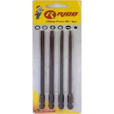 Rafta Rico 005-KK1123 Kaplamalı Torx Matkap Ucu Seti 4 Parça, 150 mm