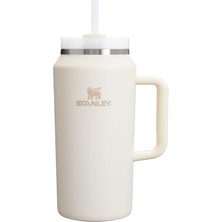 Rafta Stanley Quencher H2.0 Flowstate Pipetli Termos 1.9 Litre - Krem | Paslanmaz Çelik