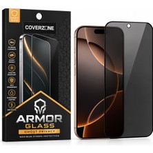 Coverzone iPhone 18 Pro Max ile Uyumlu Hayalet Cam Gizlilik Filtreli 9h Kırılmaz Ekran Koruyucu Parmak Izi Önleyici Bp9
