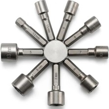 Rafta Bay-Tec 9 Parça Somun Adaptör Seti - 5 mm Ila 13 mm Matkap Ucu Lokma Adaptör Seti (MU-2195)