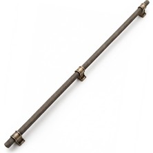 Rafta Hisar Antik Sarı Metal Kulp 800 mm Tırtıklı Desen Mobilya Çekmece Mutfak Dolabı Dolap Kulpları Kulbu