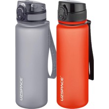 Rafta Uzspace 2'li Tritan Matara Seti 500 ml 14 Farklı Renk Seçeneği Fiftyfifty Gri-F.red