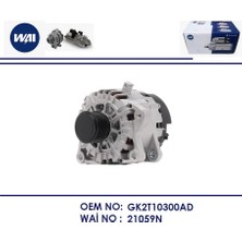 Alternatör 12V 165A Transit Custom V32 V363 Focus 4 Kuga 3 2019+ 2,0 Ecoblue /st GK2T10300AD 21059N Wai