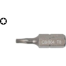 Rafta Ceta Form CB/812IP 25 mm L Küçük IP40 Torx Sürücü Artı Uçları - Krom