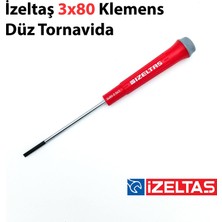 Rafta Izeltas Izeltaş 3 * 80 Düz Uçlu Klemens Tornavida