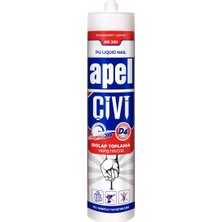 Rafta Soudal Apel MK300 Poliüretan Sıvı Çivi, Şeffaf, 390 G