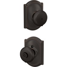 Rafta Schlage Camelot Koleksiyon Plymouth Passage Düğmesi, F40 Ply 716 Cam