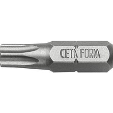 Rafta Cetaform CB/807IP 25 mm L Küçük IP15 Torx Sürücü Artı Uçları - Krom