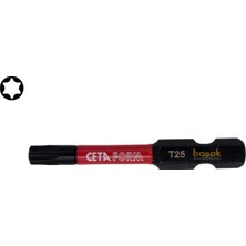 Rafta Ceta Form T25 50MM Darbeli Torx Bits Uç CB/827TM