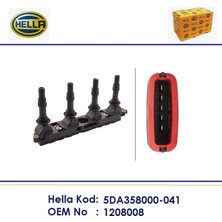 Hella Ateşleme Bobini Vectra B C Astra G H Tigra Antara Meriva A Signum cc 1,8 / 1,8 16V 5 Pin 1208008 5DA358000-041