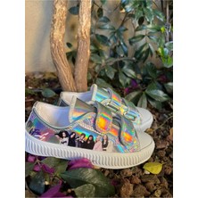 Scarpe Magiche Kız Çocuk Manifest Parlak Hologram Cırt Cırtlı Sneaker
