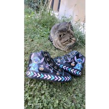 Scarpe Magiche Stitch Dijital Baskılı Kız Çocuk Ayakkabısı (31-35 Numara Arası Işıksızdır )