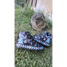 Scarpe Magiche Stitch Dijital Baskılı Kız Çocuk Ayakkabısı (31-35 Numara Arası Işıksızdır )