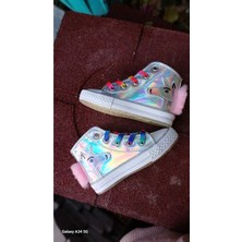 Scarpe Magiche Unicorn Hologram Sneakers (31-35 Numara Arası Işıksızdır )