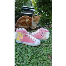 Scarpe Magiche Pembe Simli Unicorn Bot (31-35 Numara Arası Işıksızdır )