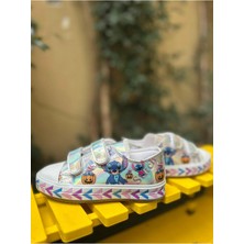 Scarpe Magiche Stitch Baskılı Kız Çocuk Ayakkabısı (31-35 Numara Arası Işıksızdır )