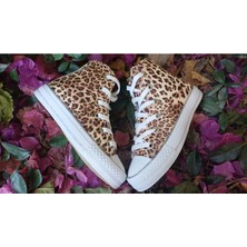 Scarpe Magiche Leopar Desenli Kız Ayakkabı (31-35 Numara Arası Işıksızdır )