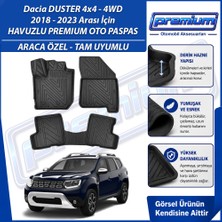 Dacia Duster 4x4 Paspas Araca Özel 2018-2023 Derin Havuzlu Premium Oto Paspas