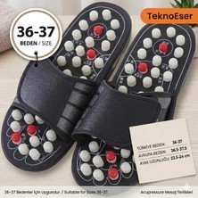 Eser Ticarett Akupunktur Masaj Terliği Ayak Refleksoloji Rahatlatıcı Masaj Terliği 36-37 Beden