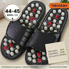 Eser Ticarett Akupunktur Masaj Terliği Ayak Refleksoloji Rahatlatıcı Masaj Terliği 44-45 Beden