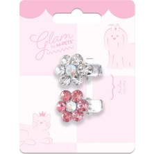 Lexroo Glam Köpekler Için Aksesuar Toka Pembe/beyaz