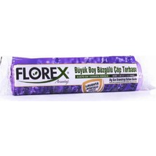 Ersert Ers 250 Adet FLOREX-503 Avantaj Lavanta Kokulu Büzgülü Büyük 10PCS 65X70CM Çöp Torba 25X10=250