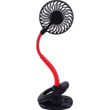 Ec Portatif Işıklı Mini Klipsli Fan