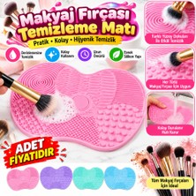 Marka Kolik Pratik Kolay Makyaj Fırçası Temizleme Matı Aparatı Aleti (Adet Fiyatıdır)