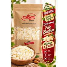 Aliş Kuruyemiş File Badem 150 gr ( 75 G x 2 Adet ) Yeni Mahsul