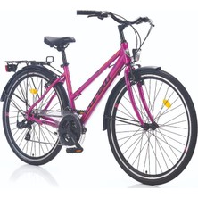 Corelli Nuptse M 46CM Pembe Siyah Gri Kadın Şehir Bisikleti