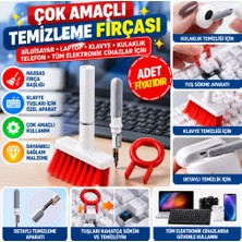 Marka Kolik Çok Amaçlı Kırmızı Hassas Fırça Başlıklı Bilgisayar Laptop Temizleme Fırçası (Adet Fiyatıdır)