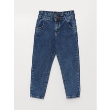 LC Waikiki Lcw Kids Mavi Paperbag Kız Çocuk Jean Pantolon