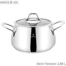 Sofram Venüs 20 cm Derin Tencere - 2,80 Litre