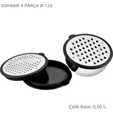 Sofram 12 cm 4 Parça Rendeli Saklama Kabı - 0,60 Litre