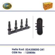 Hella Ateşleme Bobini Astra J Hb Sports Sedan Mokka / Mokka x Cruze Aveo T300 Trax 1 1,6 7 Pin 1208086 5DA358000-241