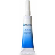 Maxwell 4m Cy Gel Jel Hızlı Yapıştırıcı 20 G, Akmayan Şeffaf Siyanoakrilat Süper Yapıştırıcı, Metal, Plastik, Kauçuk, Ahşap ve Mantar Için, Dikey Yüzeylere Uygun