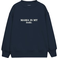 The Lucid Lab Mama Is My Bestie Çocuk Sweatshirt