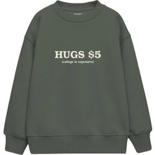 The Lucid Lab Hugs Five Dollars Çocuk Sweatshirt