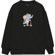 The Lucid Lab Scooter Elephant Çocuk Sweatshirt