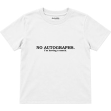 The Lucid Lab No Autographs Çocuk Tişört - Beyaz